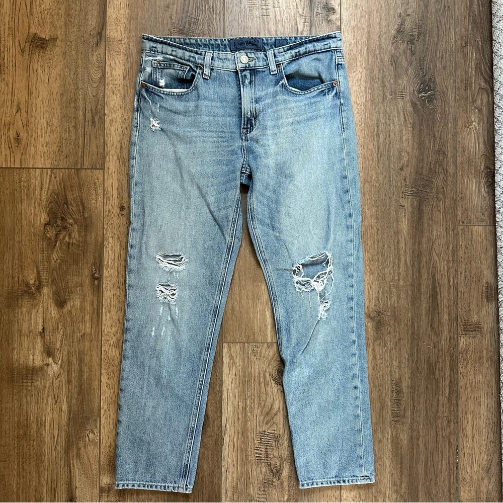 Lucky Brand Bixel Sienna Slim Boyfriend Jeans, Distressed, Classic, Size 27